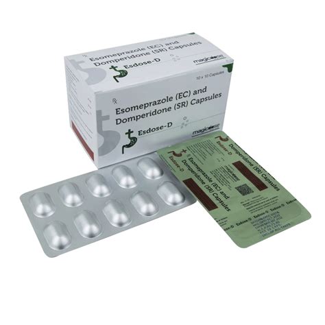 Esomeprazole Ec And Domperidone Sr Capsules At Rs 1350 Box