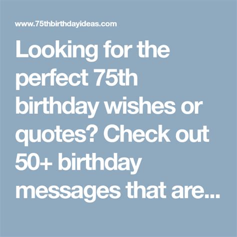 75th Birthday Quotes Shortquotescc