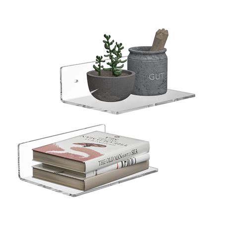 Amazon Sezanrpt 9 Inch Clear Wall Shelf Acrylic Small Floating