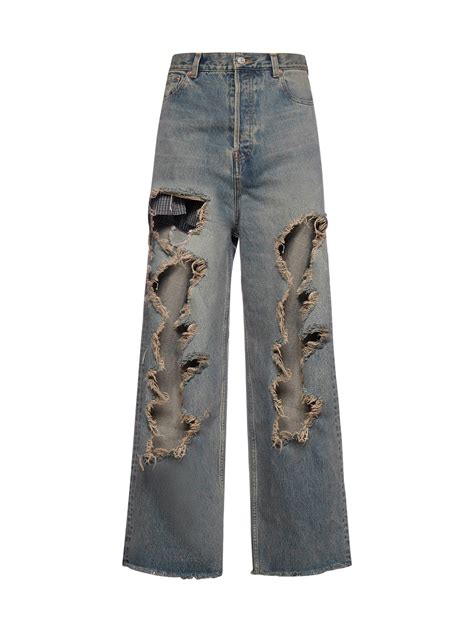 格安安い Balenciaga Balenciaga Destroyed Baggy Denim Jeansの通販 By 99