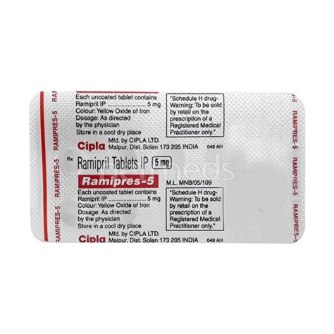 Ramipres Mg Tablet S Price Uses Side Effects Netmeds