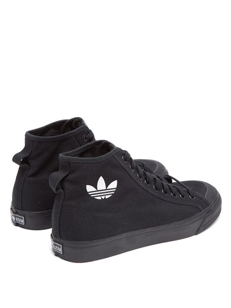 Adidas Originals Nizza High Top In Black For Men Lyst