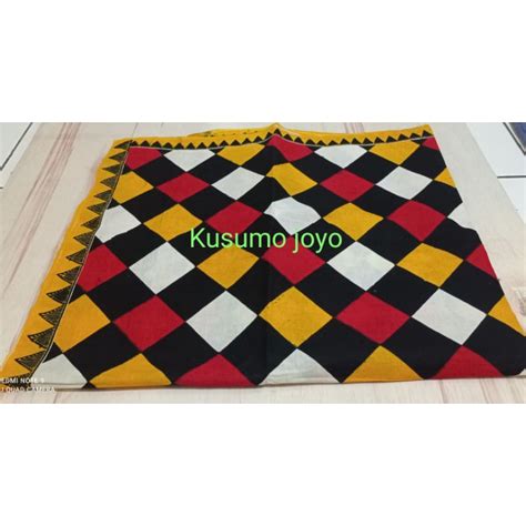 Jual Kain Poleng Bali Jarik Bali 2x1 Meter Kotak Warna Warni Adat Bali