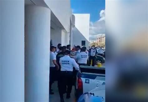 Cancún Castigan a policías involucrados en pelea con empleados de