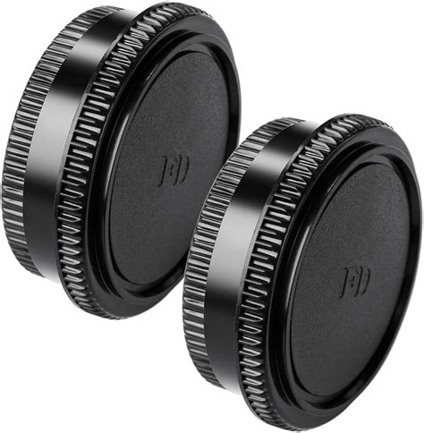 Body Cap And Lens Rear Cap Cover Replacement Set For Canon FD Mount