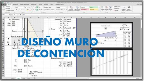 Plantilla En Excel De Diseno De Muro De Contencion De Concreto Ciclopeo Images