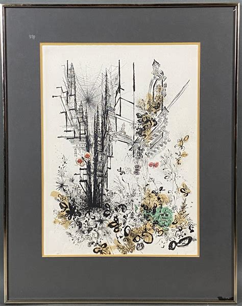 Lot Ronald Searle Signed Color Lithograph