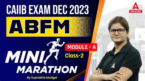 Caiib Nov Dec Abfm Mini Marathon I Module A Part Youtube