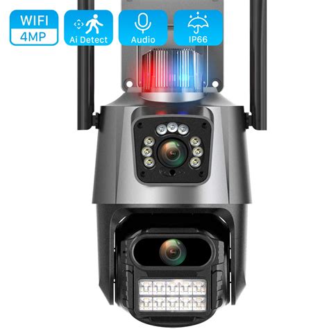 Anbiux Mp Dual Screen Ptz Wifi Camera Dual Lens Ir Color Night Vision