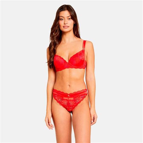 Soutien Gorge Ampliforme Armatures Rouge Morgan Lingerie Suisses