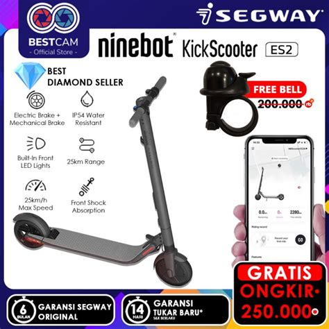 Jual Segway Ninebot Es Electric Kick Scooter Led Display Skuter