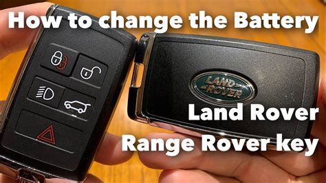 Land Rover Range Rover Key How To Change The Key Fob Remote Battery