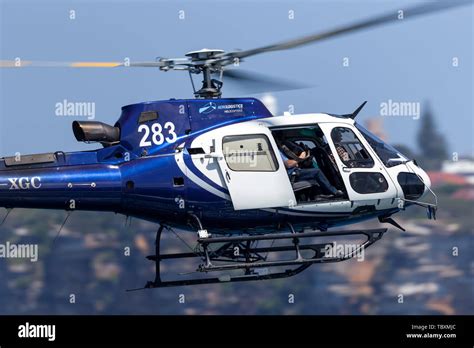 Eurocopter As 350b3 Helicopter Vh Xgc Conducting Aerial Filming Over