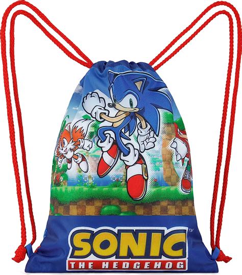 SONIC THE HEDGEHOG Petit Sac à Dos Enfant Sac de Sport Enfant à Cordon