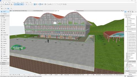 ARCHICAD Lesson 19 Site Terrain Mesh Level Curves Dig