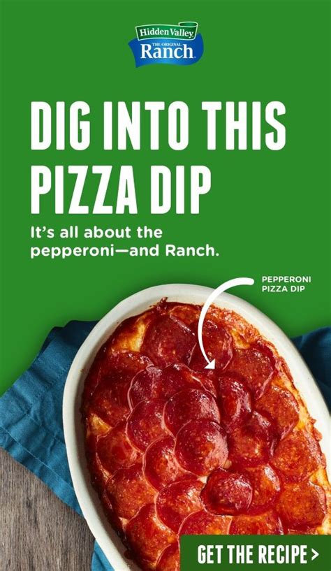 Pepperoni Ranch Pizza Dip Recipe Hidden Valley® Ranch Recipe