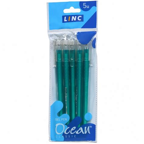 Buy Linc Ocean Classic Green Gel Pen Pack Of In Wholesale Price