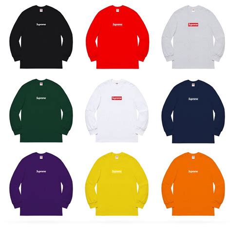 M Supreme L S Box Logo Tee M Ota