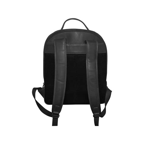 Futura Mens Leather Laptop Backpack School Shoulder Bag Front Pocket