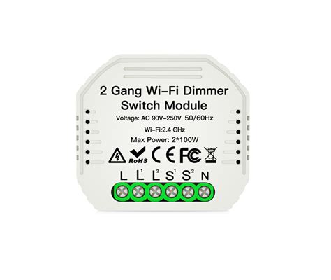 WiFi диммер на два канала Moes MS-105B