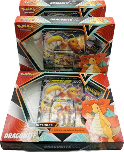 3 2021 Pokemon TCG Dragonite V Box Lot eBay in 2023 Pokémon tcg