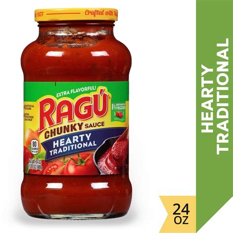 Ragu Chunky Hearty Traditional Pasta Sauce 24 Oz