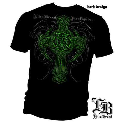 Elite Breed Irish Firefighter Dragon T Shirt The Firefighting Depot