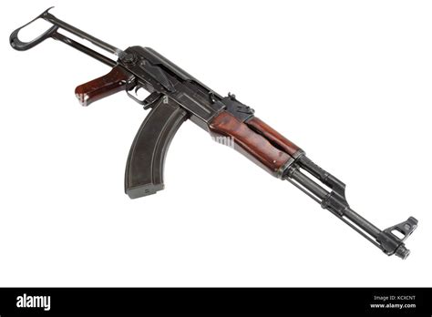 First Model Ak 47 From 1954 Assault Rifle Isolated On White Stock Photo