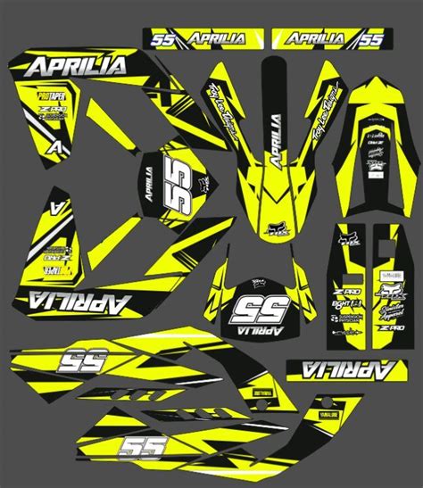 Kit D Co Aprilia Sx Craft Jaune Kitdeco Moto Fr