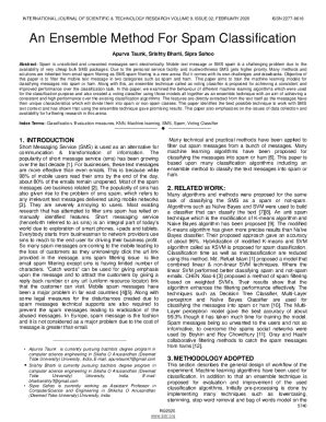 Fillable Online An Ensemble Method For Spam Classification Fax Email