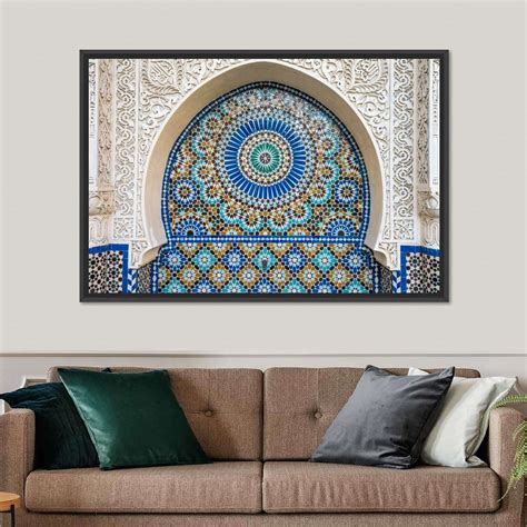 Moroccan Tile Multi Panel Canvas Wall Art | ElephantStock