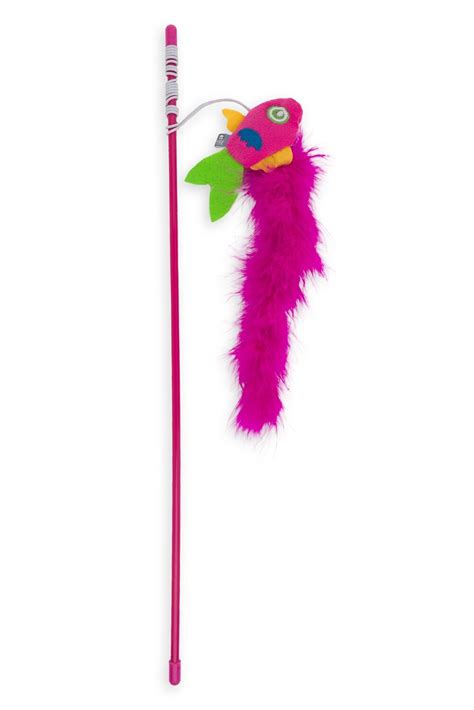 Cat Toy Dangler Fish And Fluffy Hot Pink Hh Feeds