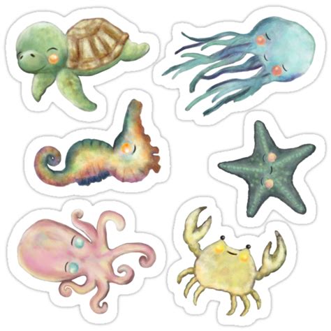 "Wee Animals Sticker Set 5 " Stickers by LittleCloudShop | Redbubble