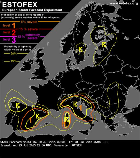 Allerta Meteo Estofex Attenzione A Temporali Violenti E Grandinate Di