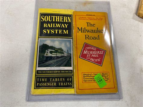 Lot - vintage railroad schedules