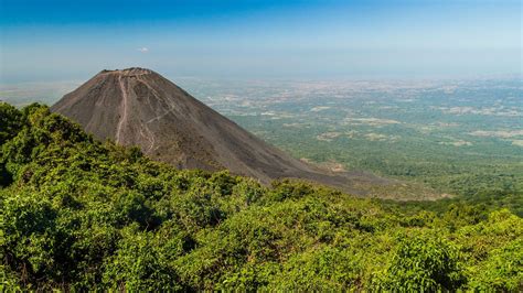 The Izalco Volcano Or Pacific Lighthouse In El Salvador