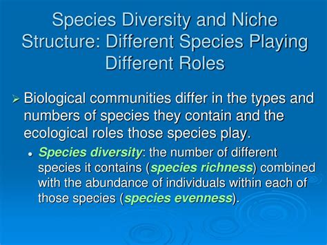 Ppt Species Interactions In Community Ecology Roles Interactions