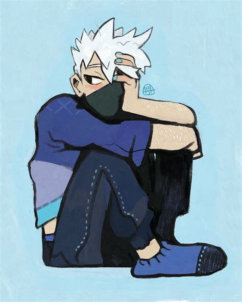 Ahhhh Another Cool Blue Kakashi Hes So Good To Paint When I Need To