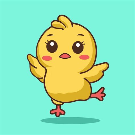 Lindo personaje de dibujos animados pato está bailando vector II