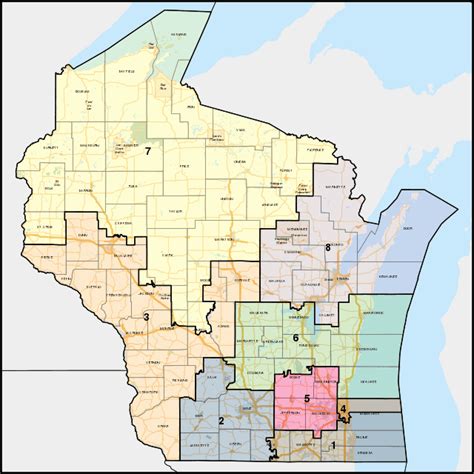 Wisconsins Congressional Districts Wikiwand