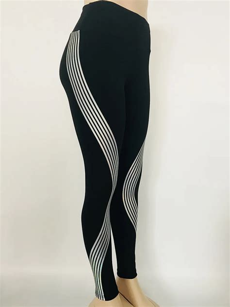 New Fitness Pants Side Of The Laser Stripes Women S Dance Sports