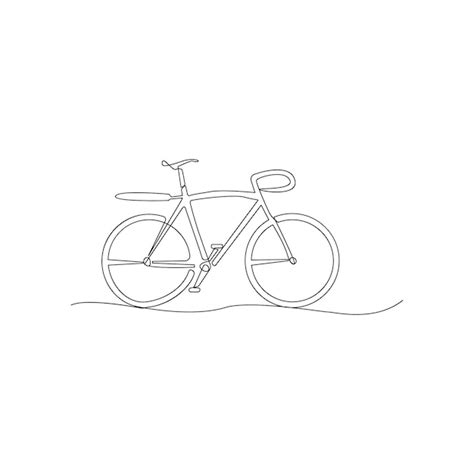 Premium Vector Vector One Continuous Line Drawing Of Bike Or Bicycle