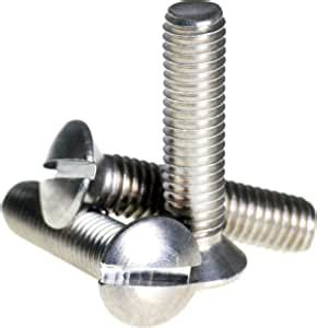 Mm M X A Stainless Steel Slotted Raised Head Countersunk