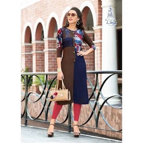 M Xxl Diksha Fashion Party Wear Rayon Kurtis At Rs 500 In Jetpur