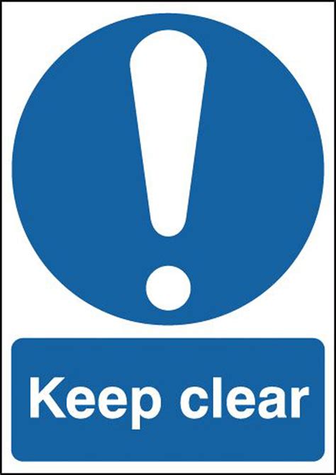 Keep Clear Sign Safety Signs Morsafe Supplies UK