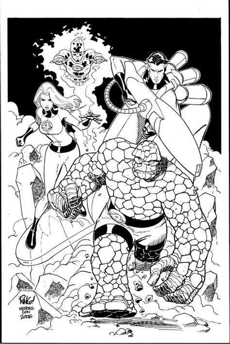 Fantastic Four By Mike Wieringo Marvel Comic Book Characters Nerd