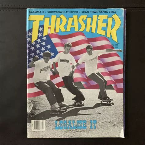 Vintage Thrasher Skateboarding Magazine July 1988 Slamma 2 Santa Cruz