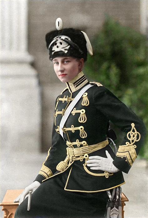 Princess Victoria Louise In 1909 As Honorary Colonel Of The Ii