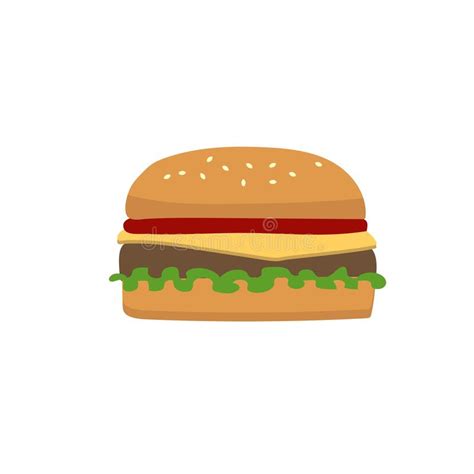 Bandeira Americana Do Hamburger Ilustração do Vetor Ilustração de