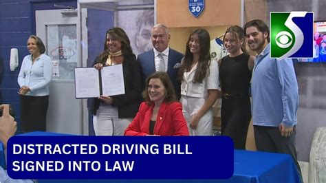 Whitmer Signs Distracted Driving Bill YouTube